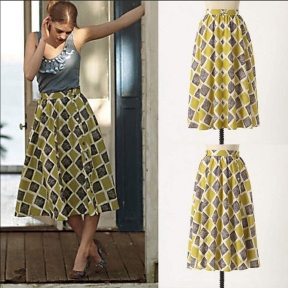 Anthropologie |Edme & Esylle |Gathered Skirt Sz 4